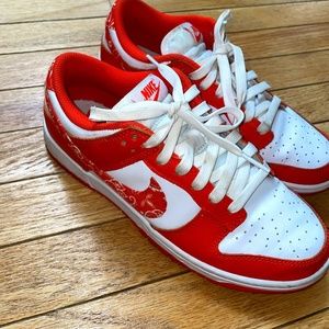Nike Red and White Women's Sneakers